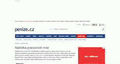 Desktop Screenshot of nabidka-prace.penize.cz